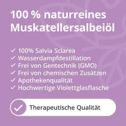 Casida Aromatische Düfte-Muskatellersalbei Öl naturrein ätherisch, 10 ml