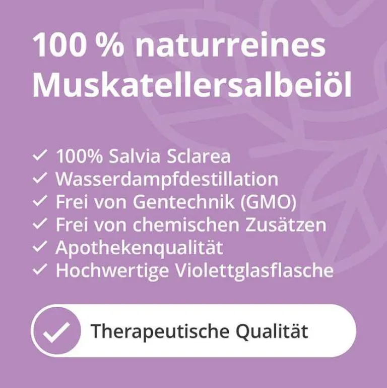 Casida Aromatische Düfte-Muskatellersalbei Öl naturrein ätherisch, 10 ml