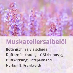 Casida Aromatische Düfte-Muskatellersalbei Öl naturrein ätherisch, 10 ml