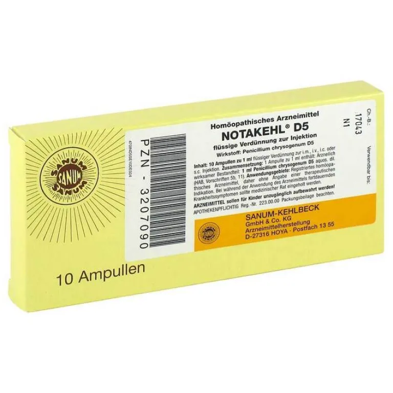 Notakehl Sanum Kehlbeck-D 5 Ampullen, 10X1 ml