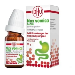 DHU N|N-Nux vomica D6 Globuli bei Erkrankung der Verdauungsorgane, 10 g