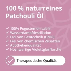Casida Aromatische Düfte-Patchouli Öl naturrein ätherisch, 10 ml