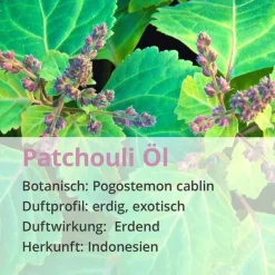 Casida Aromatische Düfte-Patchouli Öl naturrein ätherisch, 10 ml