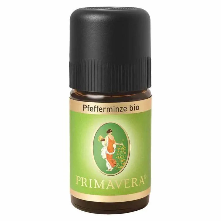 Primavera Ätherische Öle & Duftöle-Pfefferminze ätherisches Öl bio, 5 ml