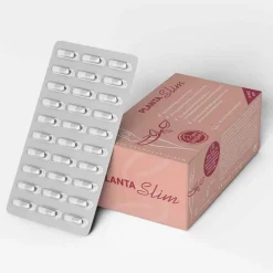 PlantaSlim Abnehmtabletten|Flohsamenschalen-Planta Slim 99% ind.FlohsamenschalenPulver Kapseln vegan, 120 St