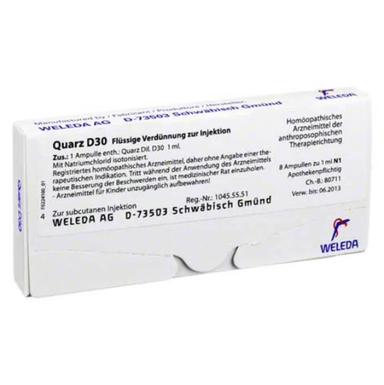 Weleda Haut-Quarz D 30 Ampullen, 8X1 ml