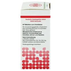 DHU Q-R-Rhus toxicodendron D6 bei rheumatischen Schmerzen Tabletten , 80 St