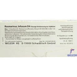 Weleda Q-R-Rosmarinus D 4 Ampullen, 8X1 ml
