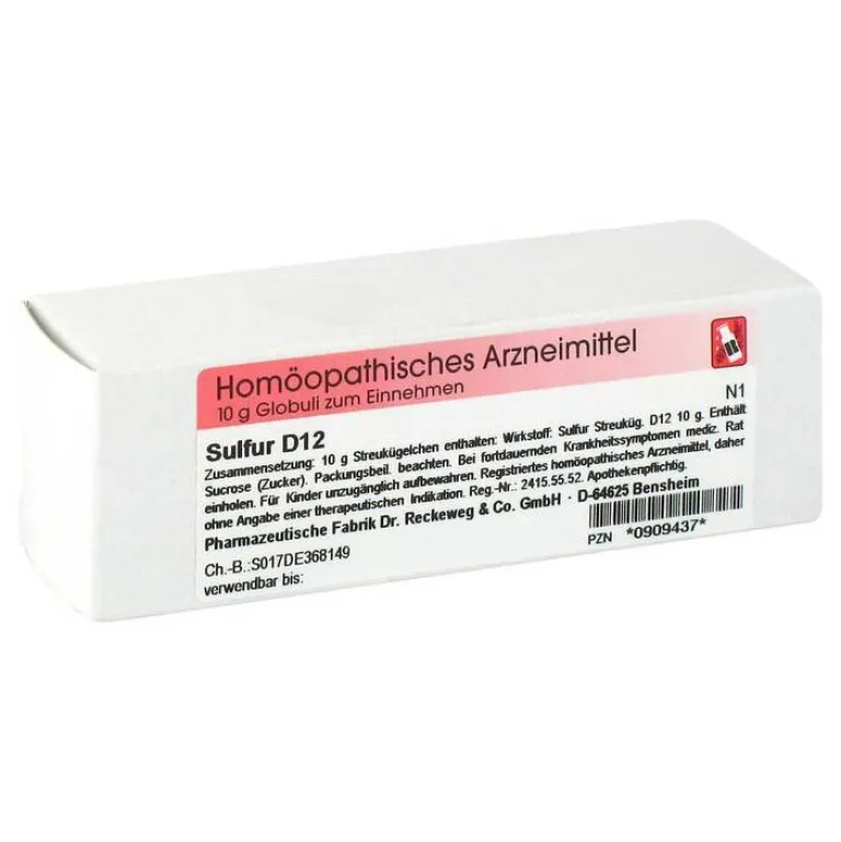Dr. Reckeweg S-Sulfur D 12 Globuli, 10 g