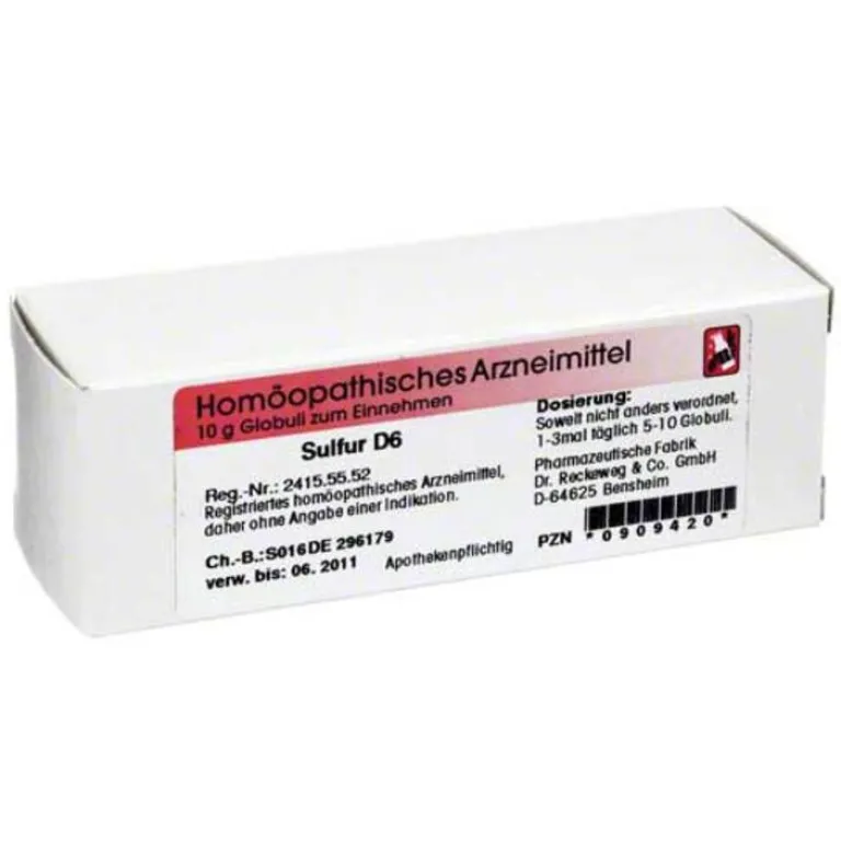 Dr. Reckeweg S|S-Sulfur D 6 Globuli, 10 g