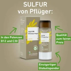 Pflüger S-Sulfur D12 Globuli Dosierspender, 10 g