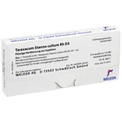 Weleda Leber & Galle-Taraxacum Stanno Cultum RH D 3 Ampullen, 8X1 ml