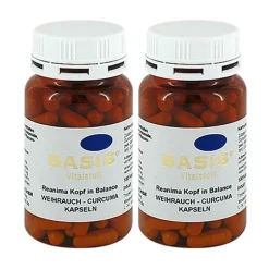 Basis Vitalstoff Weihrauch|Kurkuma Kapseln-Weihrauch Curcuma Kapseln, 200 St