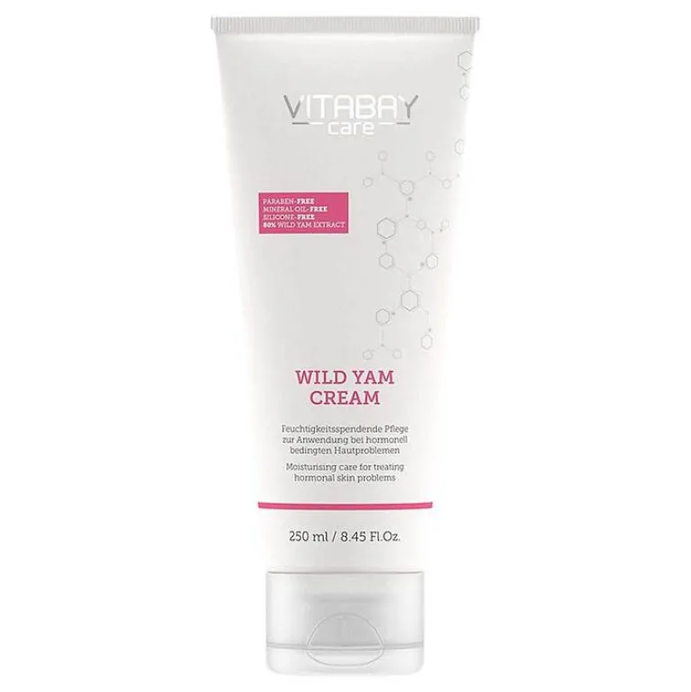 Vitabay Yamswurzel-Wild Yams Creme mit 64% Diosgenin Gesicht + Körper, 250 ml