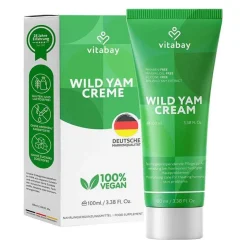 Vitabay Yamswurzel-Wild Yams Creme mit 64% Diosgenin Gesicht + Körper, 100 ml