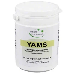 Hannes pure Lebenslust Yamswurzel-Yams Wurzel Kapseln, 180 St