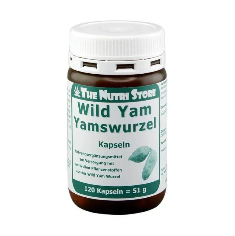 The Nutri Store Yamswurzel-Yamswurzel Wild Yam 250 mg Kapseln, 120 St