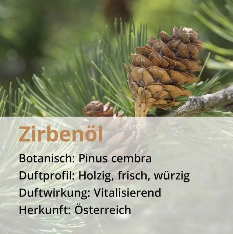 Casida Aromatische Düfte-Zirbenöl naturrein ätherisch, 10 ml